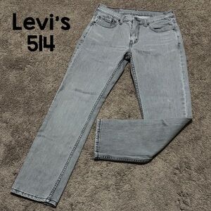 Wmns Levi’s 514 Gray Jeans-Sz tag 29x30-58% Cotton Blend-EUC